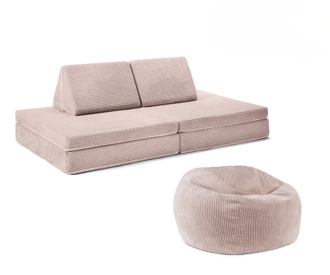 FUNZY Poilsio rinkinys – žaidimų sofa + sėdmaišis vaikams