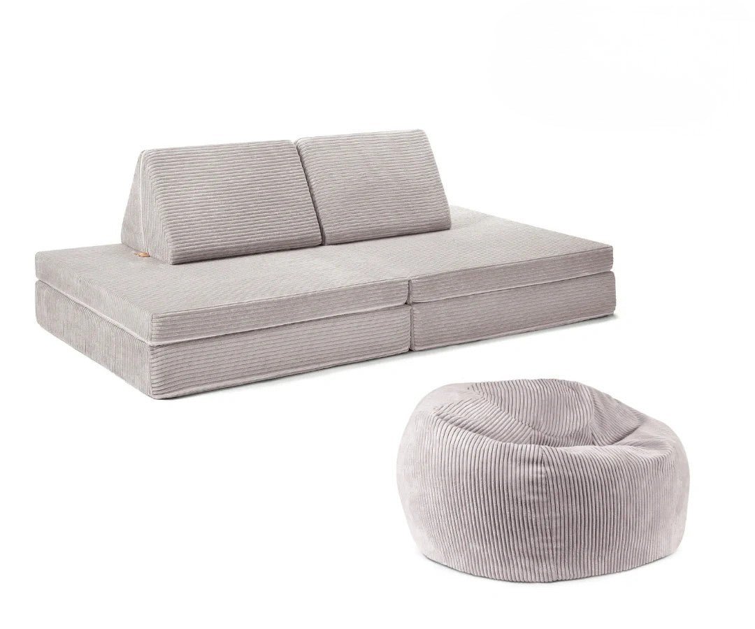 FUNZY Poilsio rinkinys – žaidimų sofa + sėdmaišis vaikams