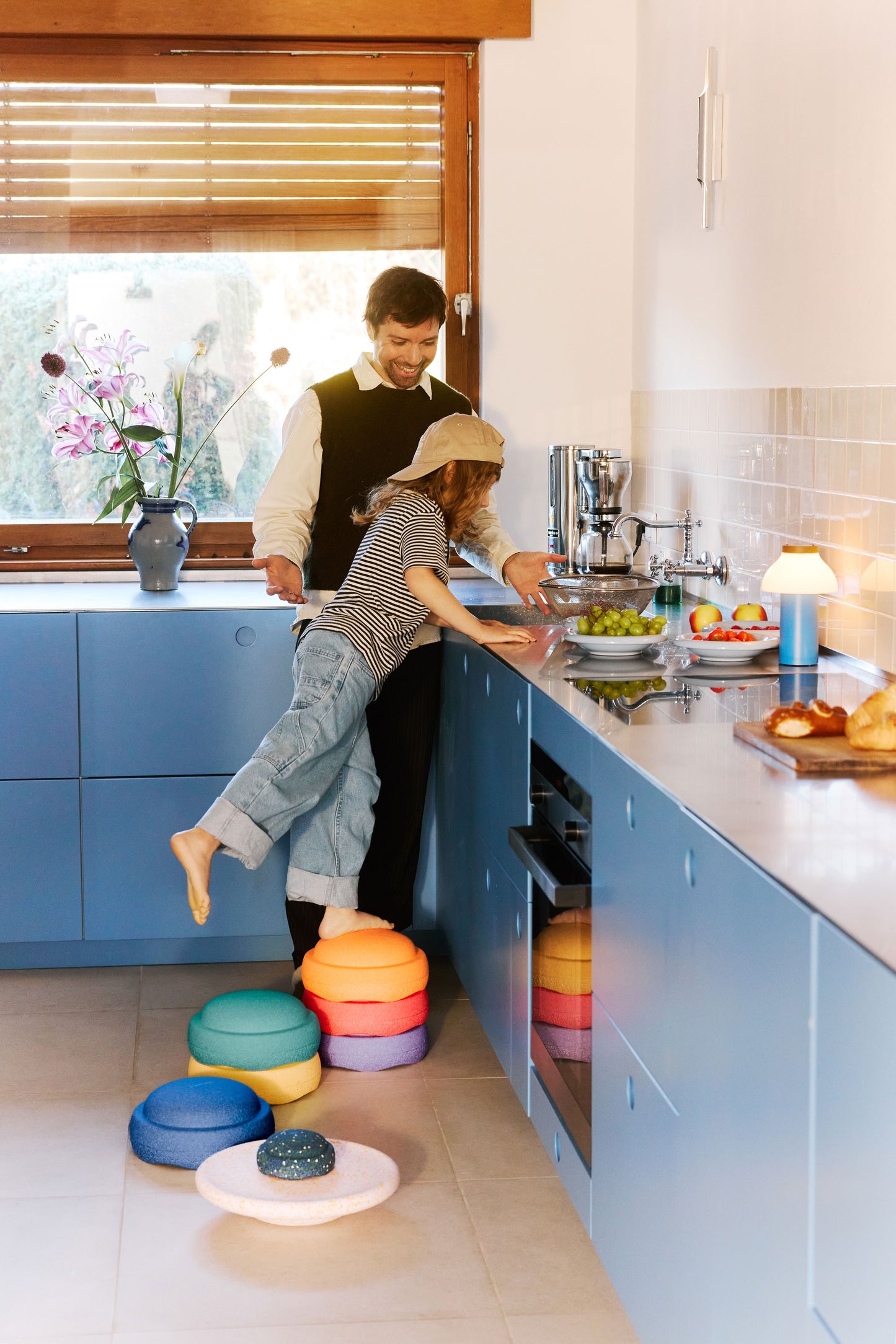 Stapelstein Spring Rainbow rinkinys - Stapelstein Mini dovanu