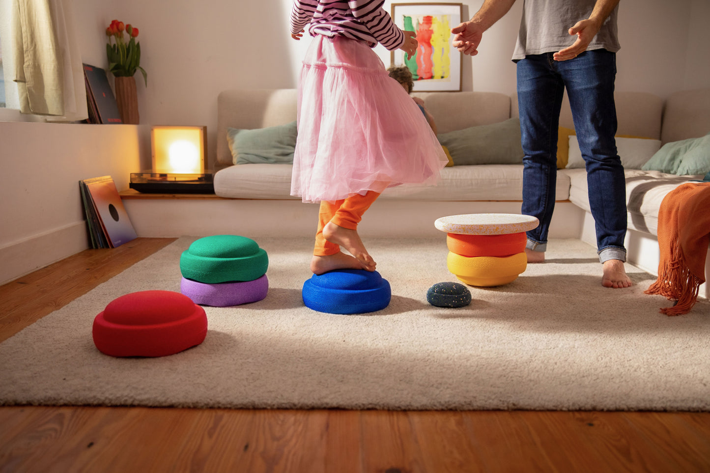 Stapelstein Spring Rainbow rinkinys - Stapelstein Mini dovanu