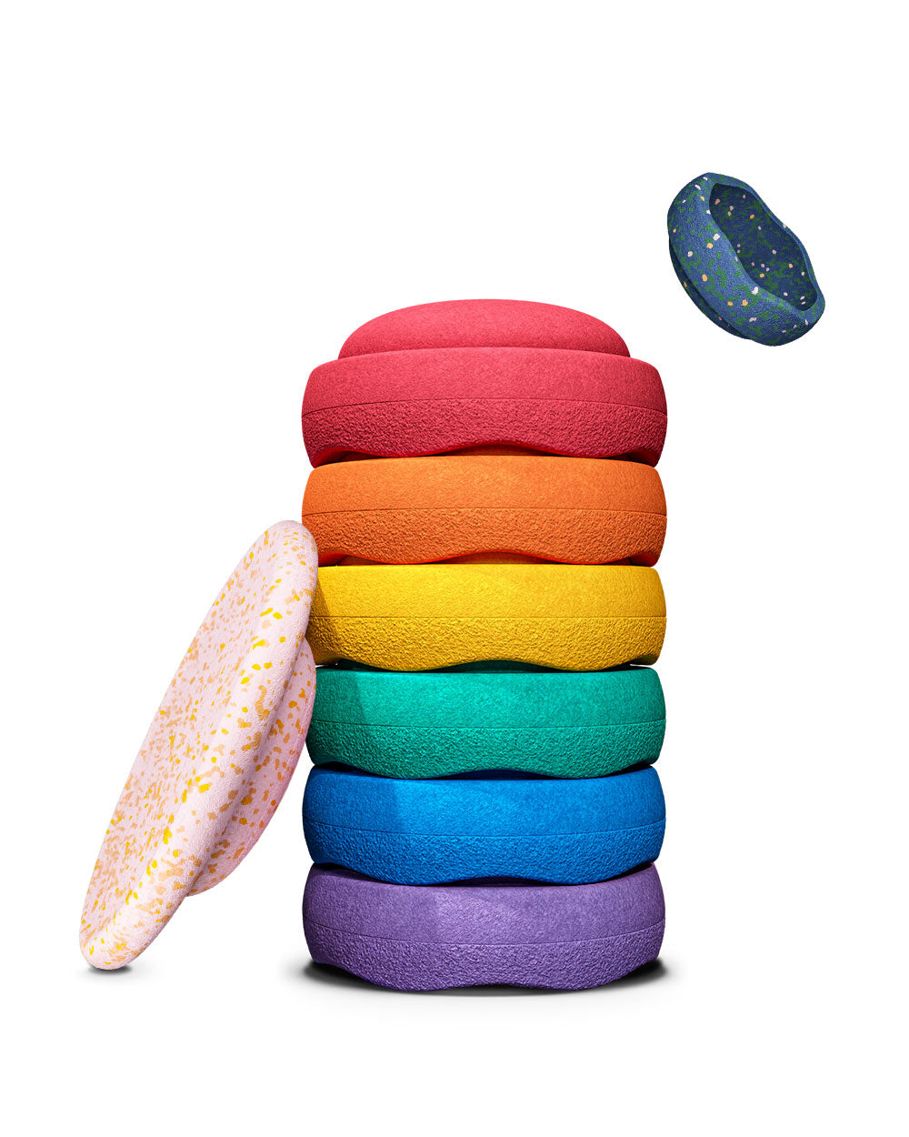 Stapelstein Spring Rainbow rinkinys - Stapelstein Mini dovanu