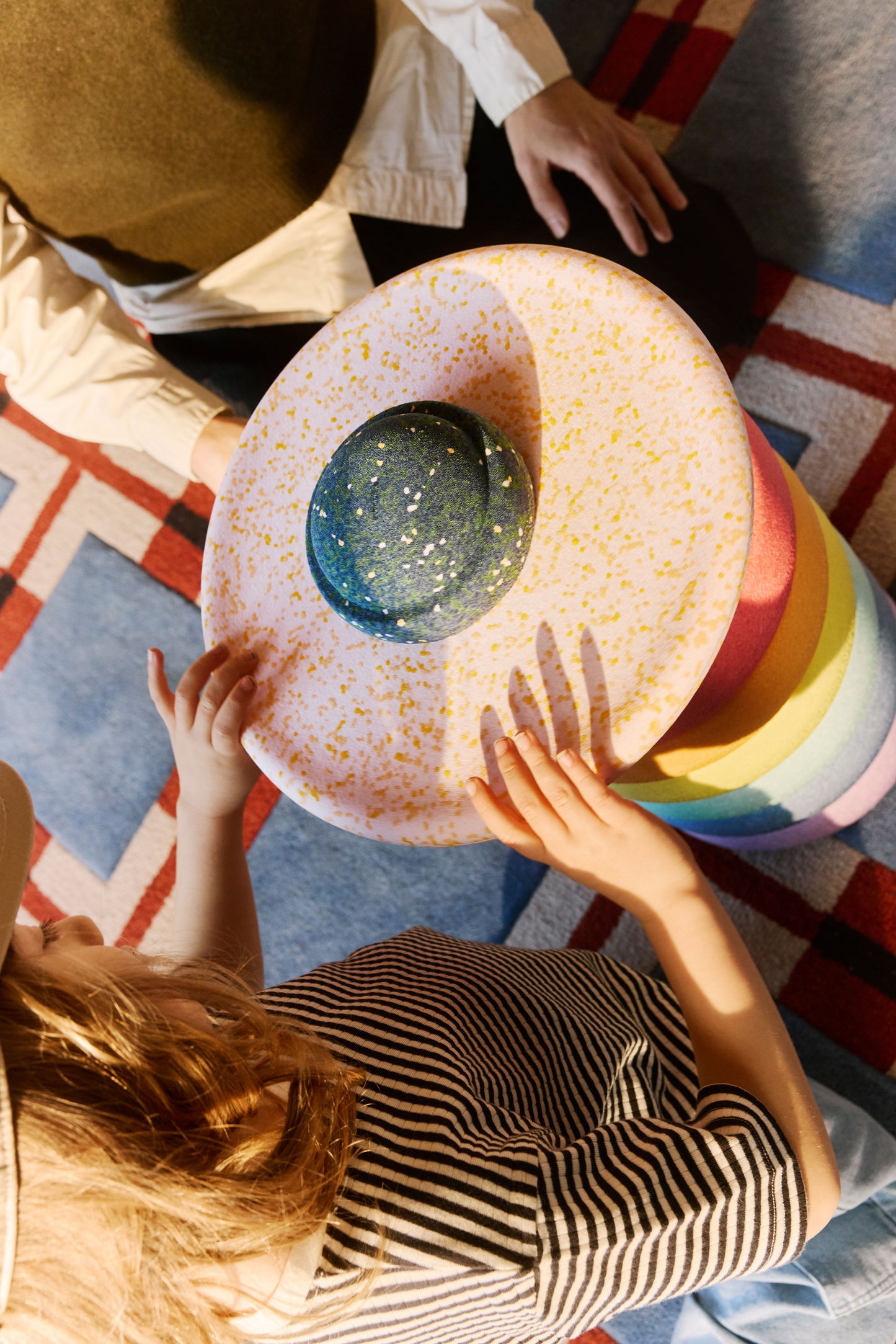 Stapelstein Spring Rainbow rinkinys - Stapelstein Mini dovanu