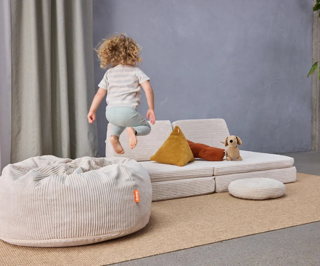FUNZY Poilsio rinkinys – žaidimų sofa + sėdmaišis vaikams